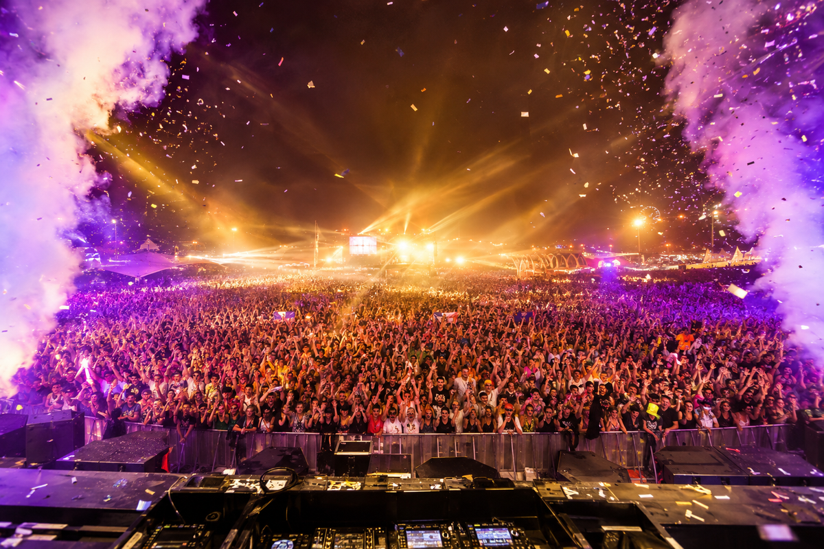 Konzert Crowd Hintergrund